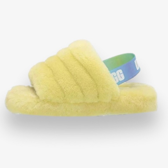 UGG Fluff Yeah Slide TD | NEW in BOX!!!💛🩵 - Picture 2 of 7